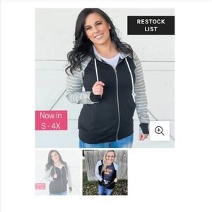 7 Degrees Full Zip Hoodie, 1X. Brand new with tags!